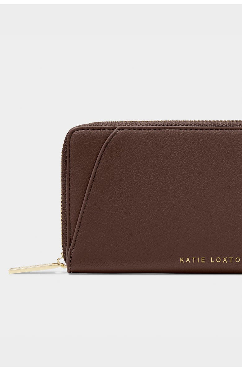 Katie Loxton Hana Wallet, Alternate, color, Chocolate
