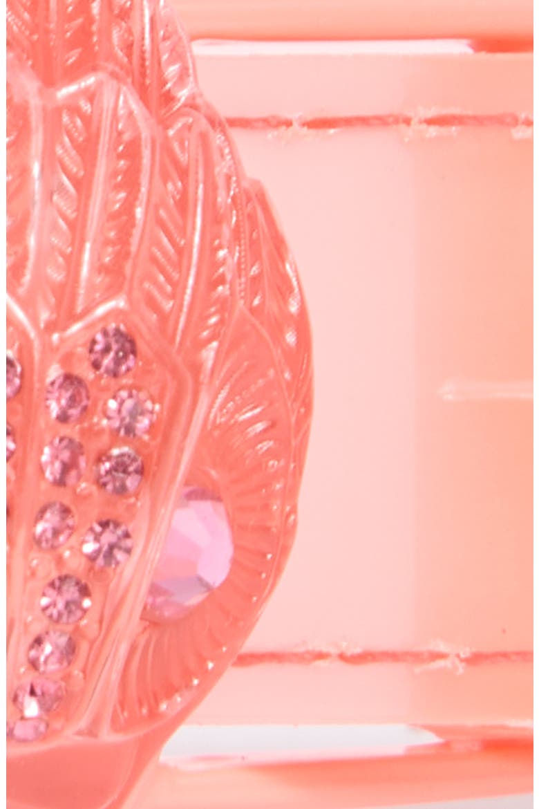 Crystal Eagle Buckle Belt, Alternate, color, CORAL
