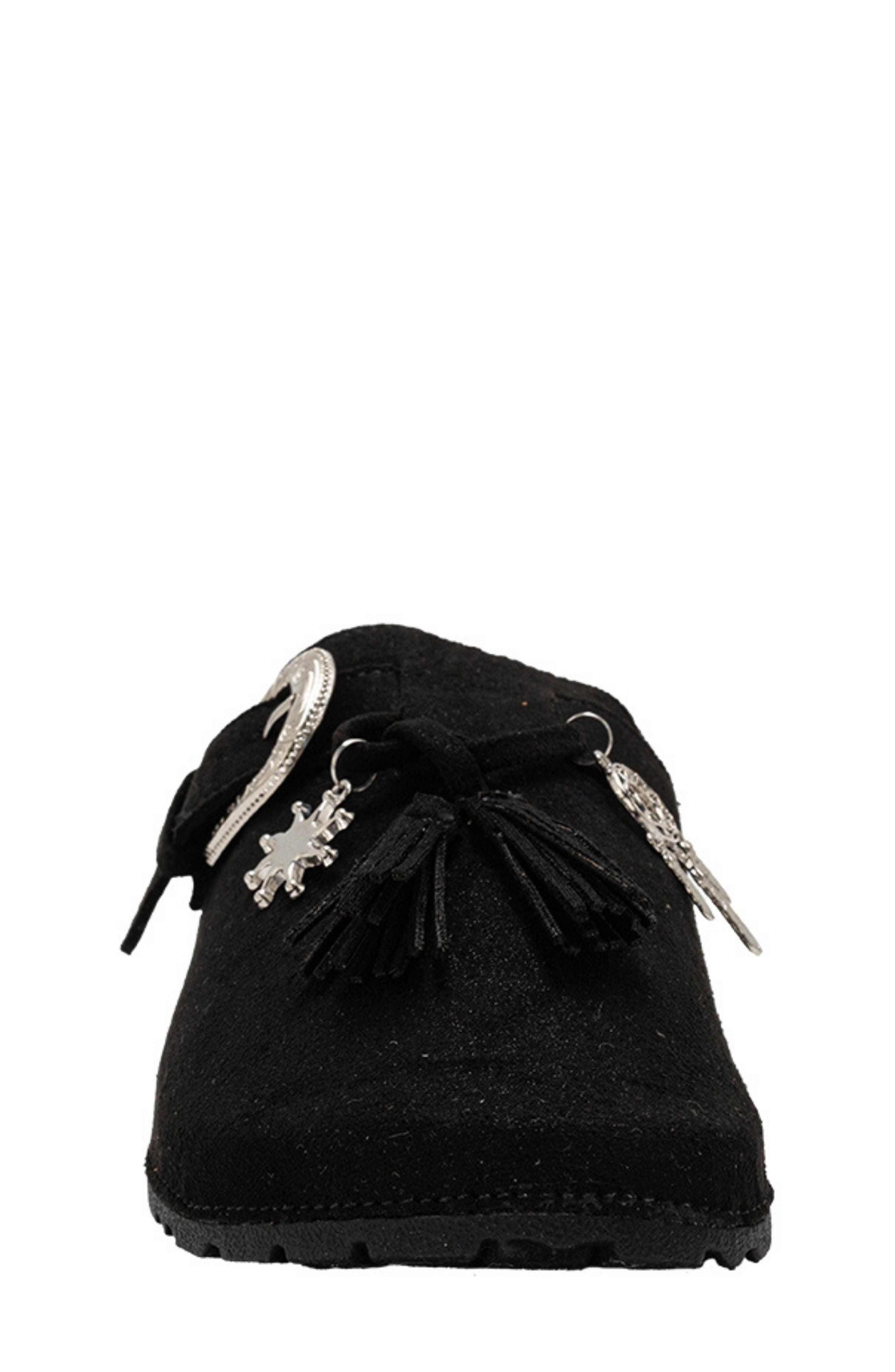 bebe Kids' Western Buckle Clog, Alternate, color, Black