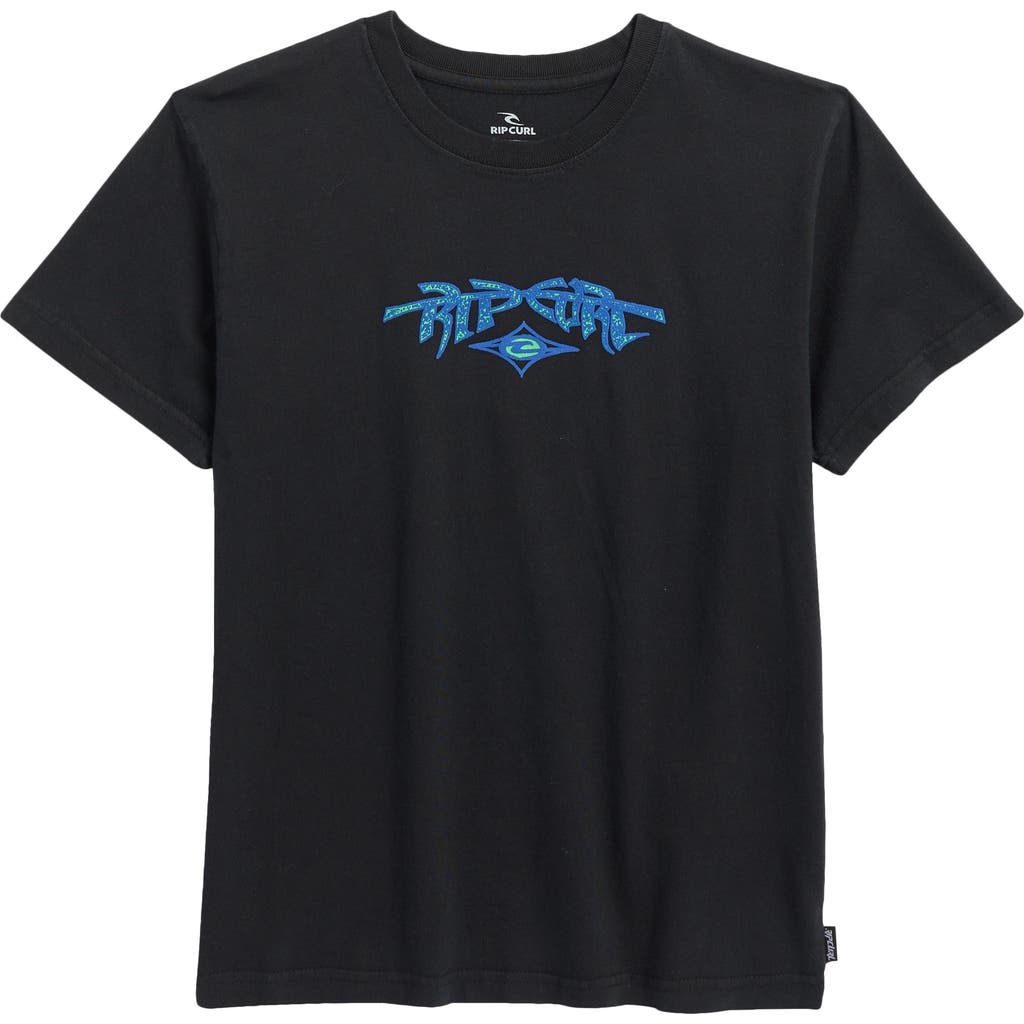 Rip Curl Kids' Raw Energy Gnarly Logo Graphic T-shirt