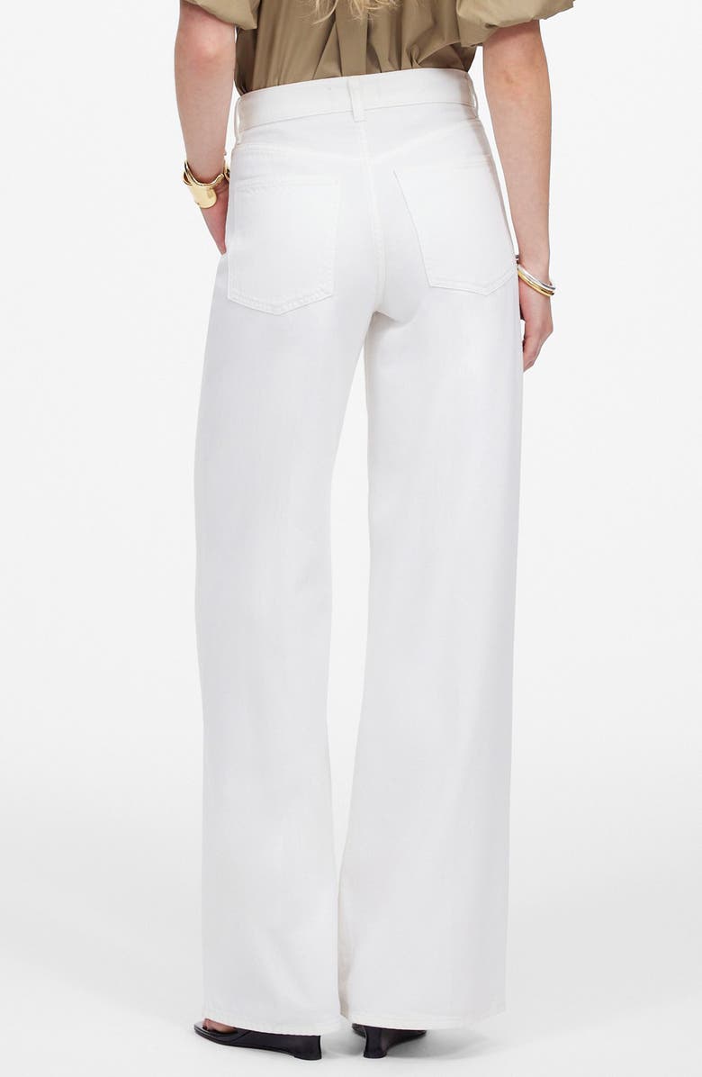 Madewell Airy Denim Superwide Leg Jeans, Alternate, color, Tile White