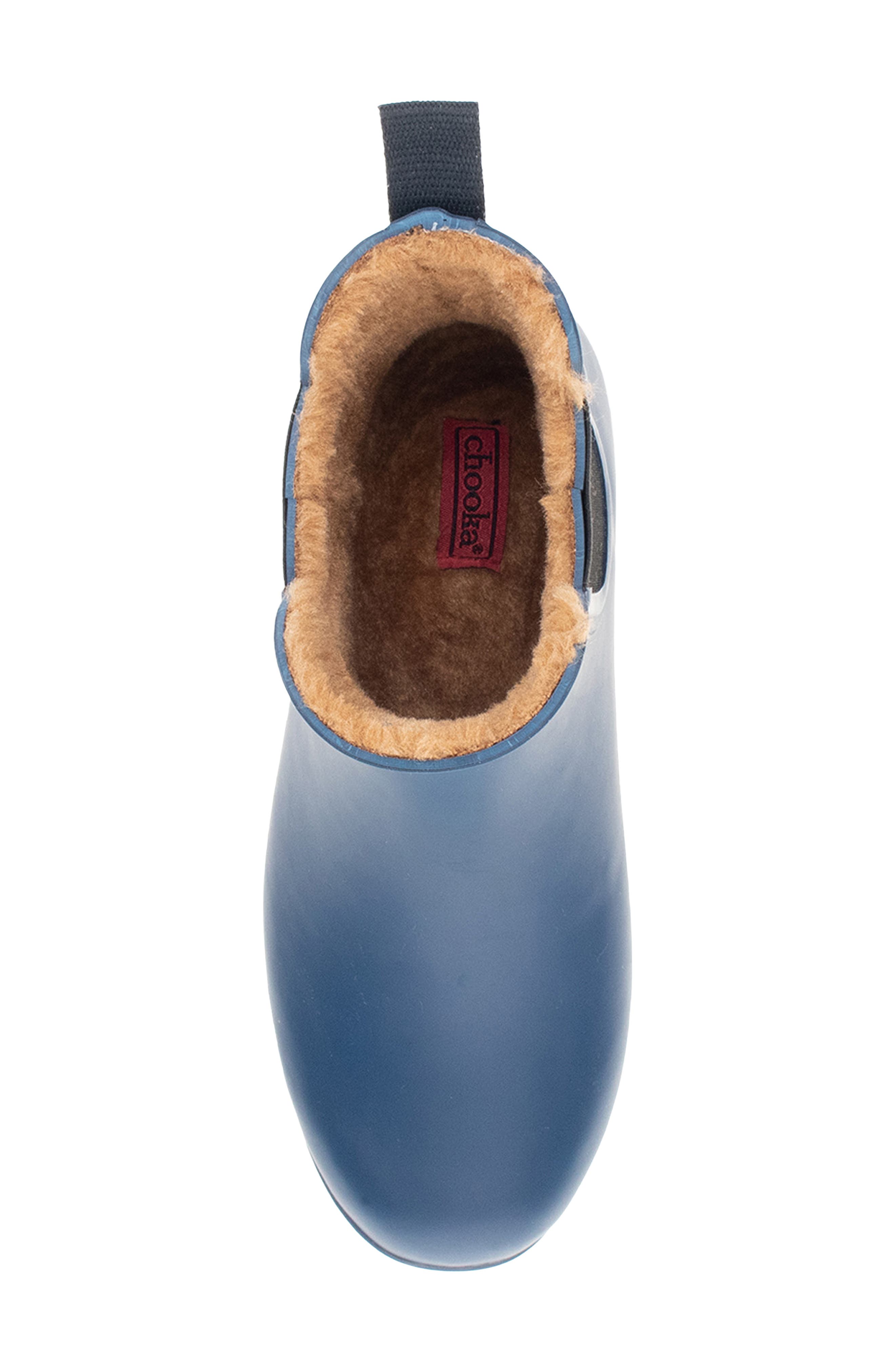 Delridge Faux Fur Chelsea Boot, Alternate, color, NAVY
