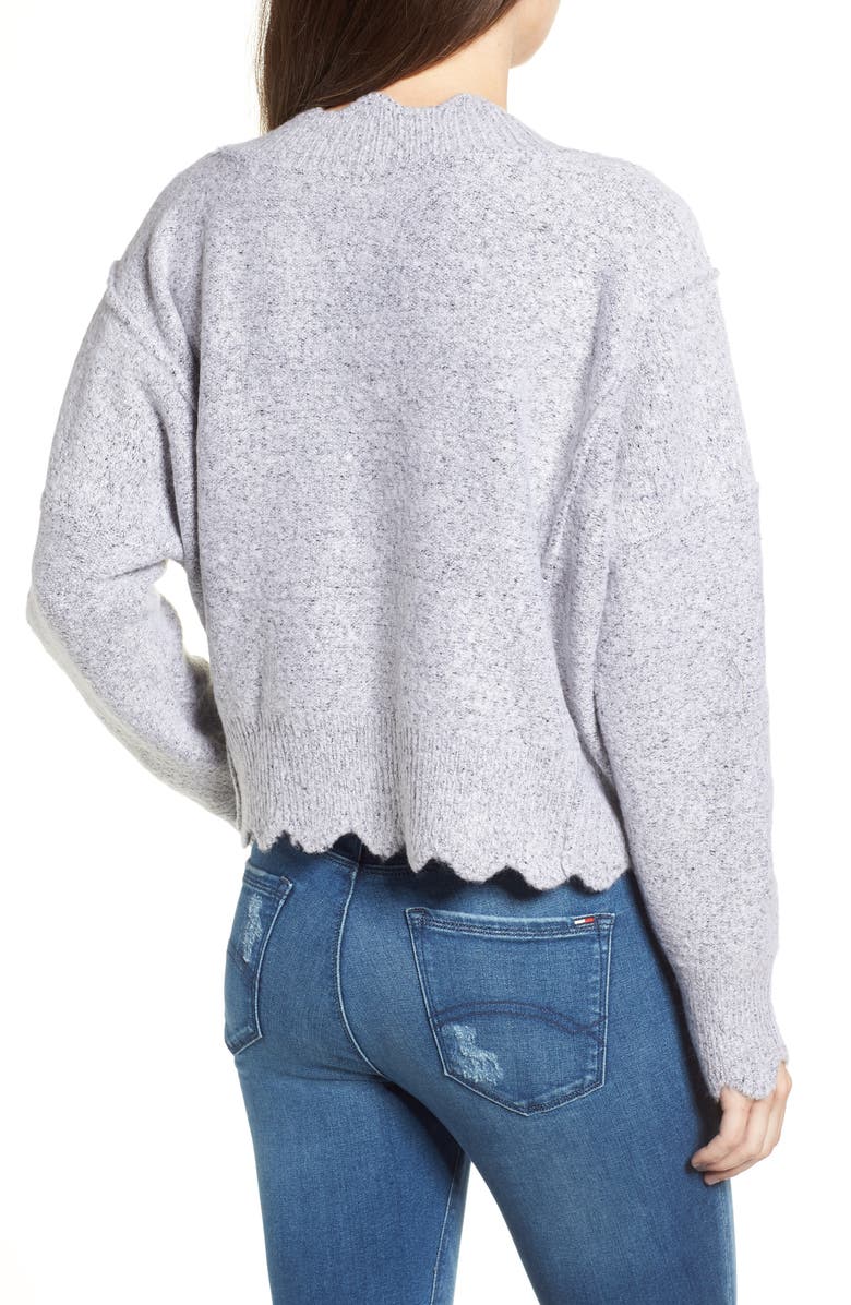 Love By Design Scallop Sweater, Alternate, color,