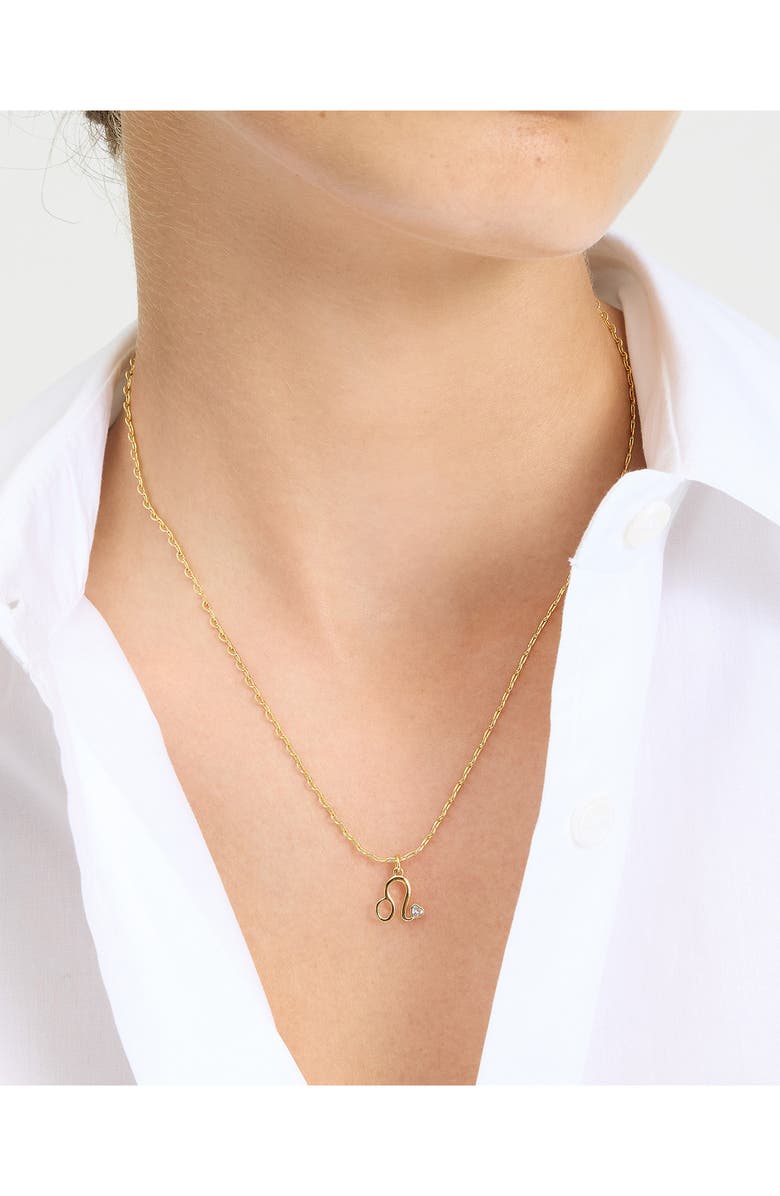 Kate Spade New York mini zodiac pendant necklace, Alternate, color, 