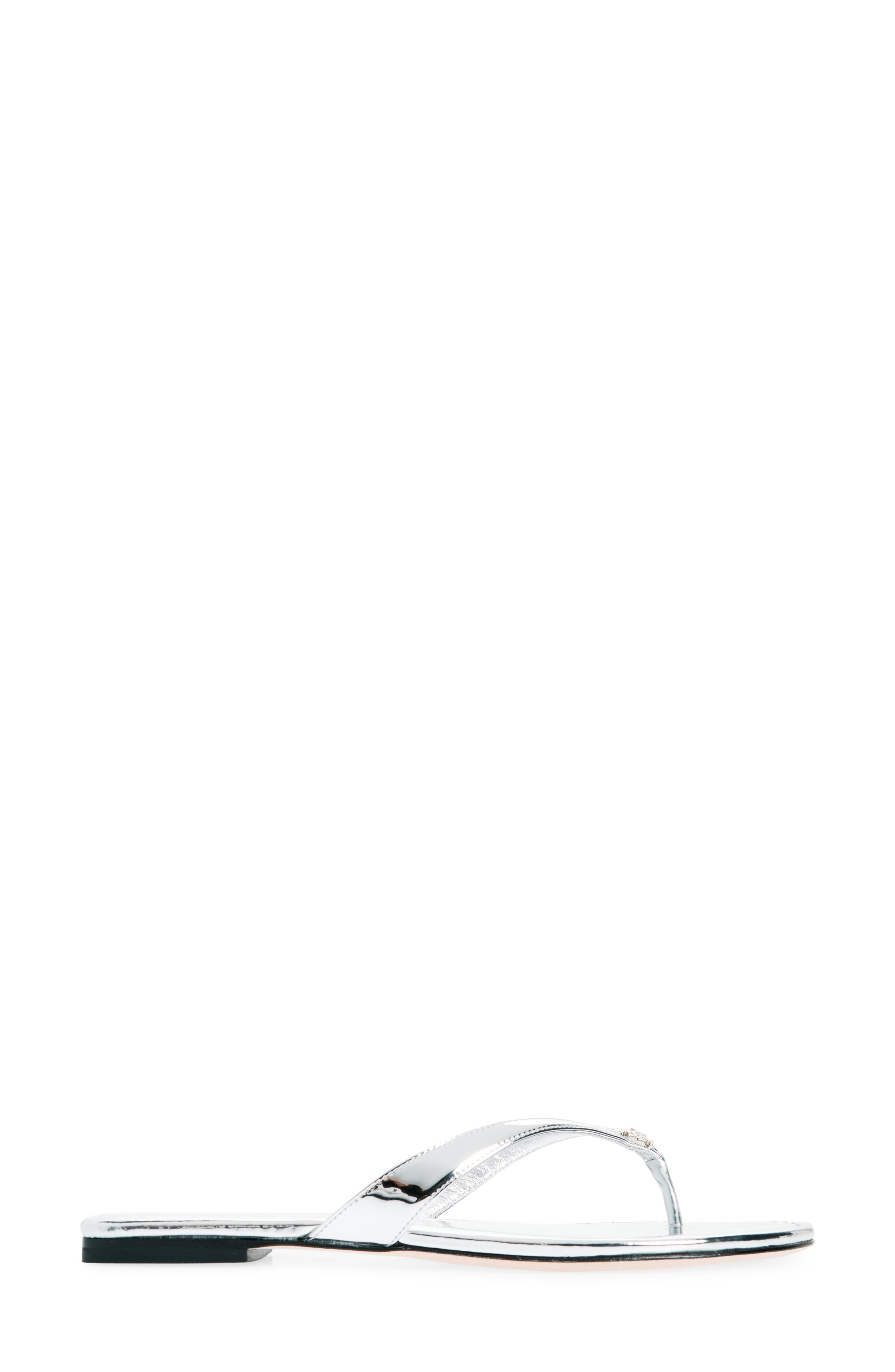 Tory Burch Classic Flip Flop, Alternate, color, Argento