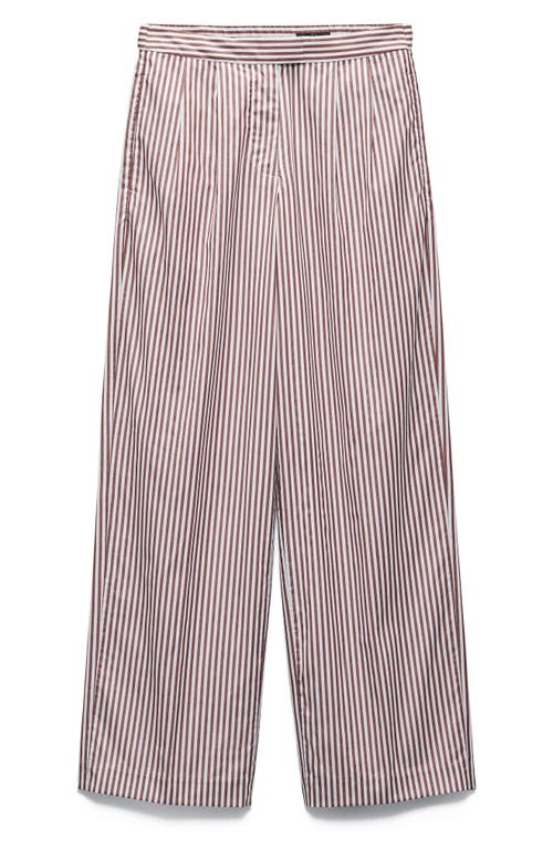 Rag & Bone Brown Lacey Trousers In Red