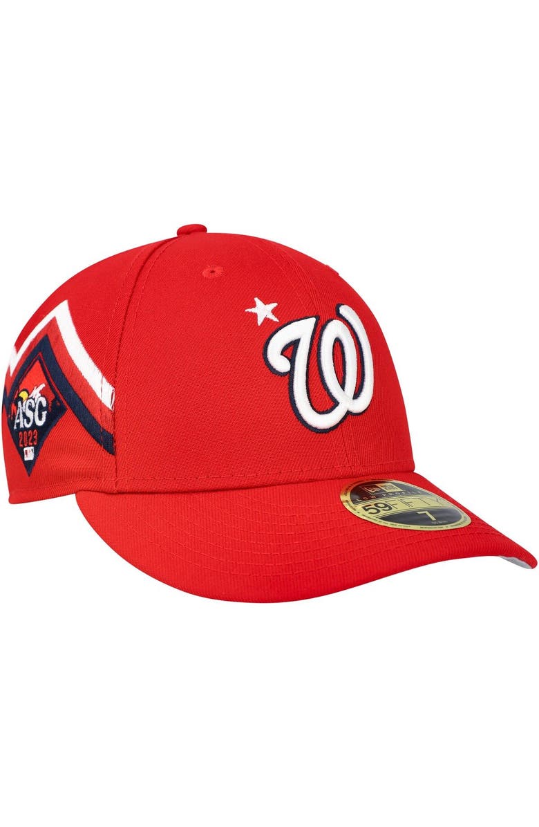 New Era Men's New Era  Red Washington Nationals 2023 MLB All-Star Game Workout Low Profile 59FIFTY Fitted Hat, Main, color, 