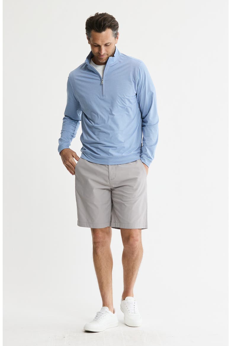 Performance Microstripe Quarter Zip Pullover, Alternate, color, BLUE STRIPE