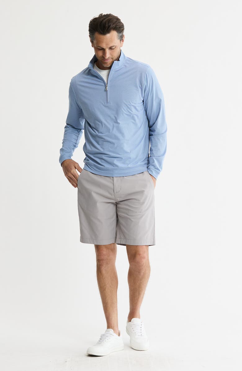 JACHS Performance Microstripe Quarter Zip Pullover, Alternate, color, Blue Stripe