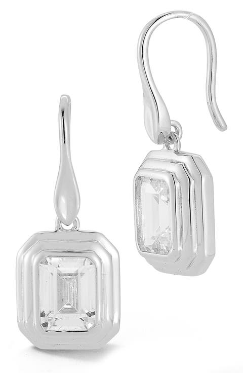 Cubic Zirconia Drop Earrings