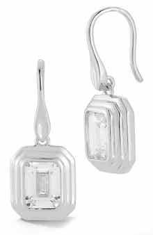 Cubic Zirconia Drop Earrings