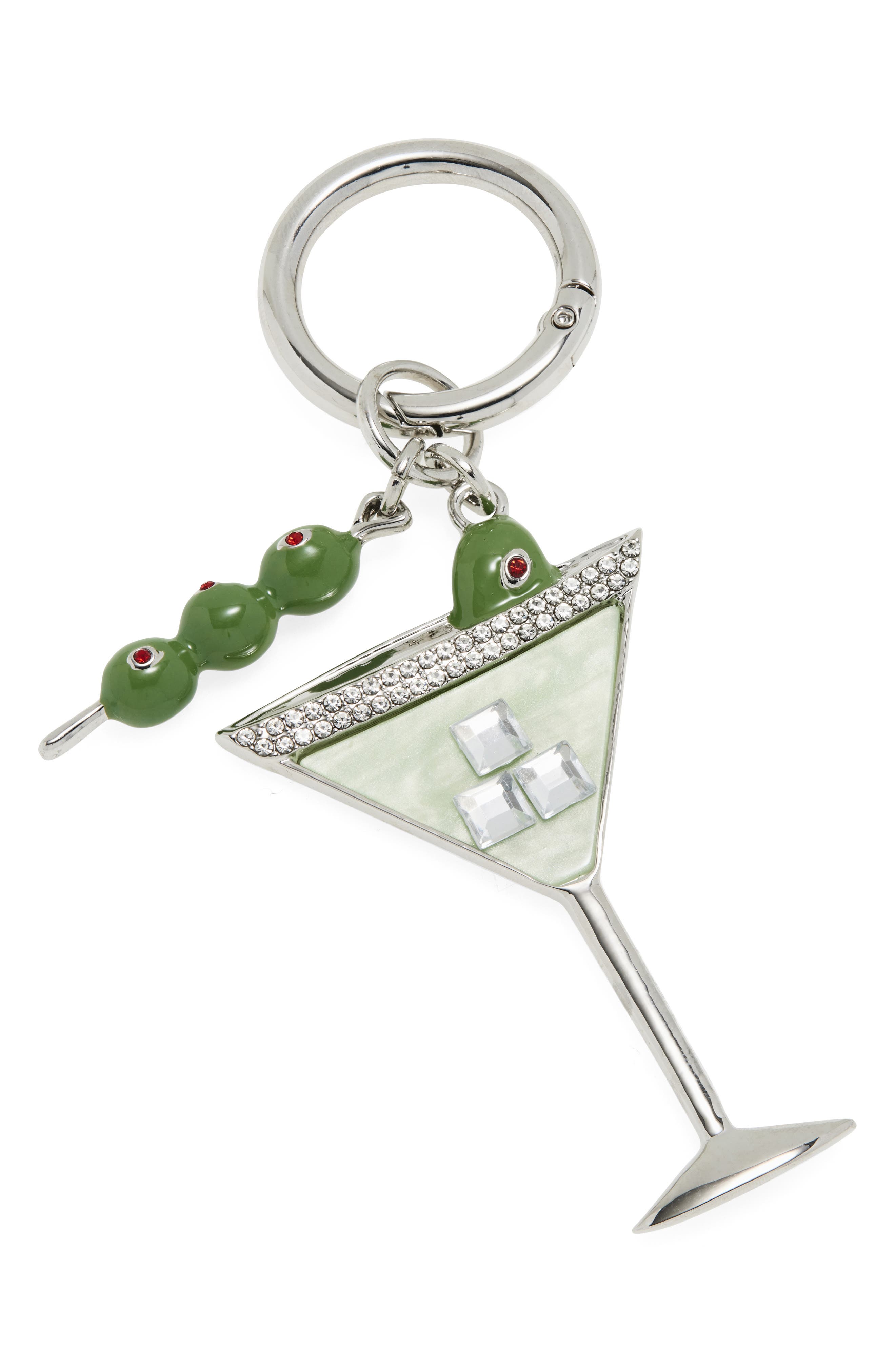 Chelsea28 Dirty Martini Bag Charm in Green Multi- Gold 