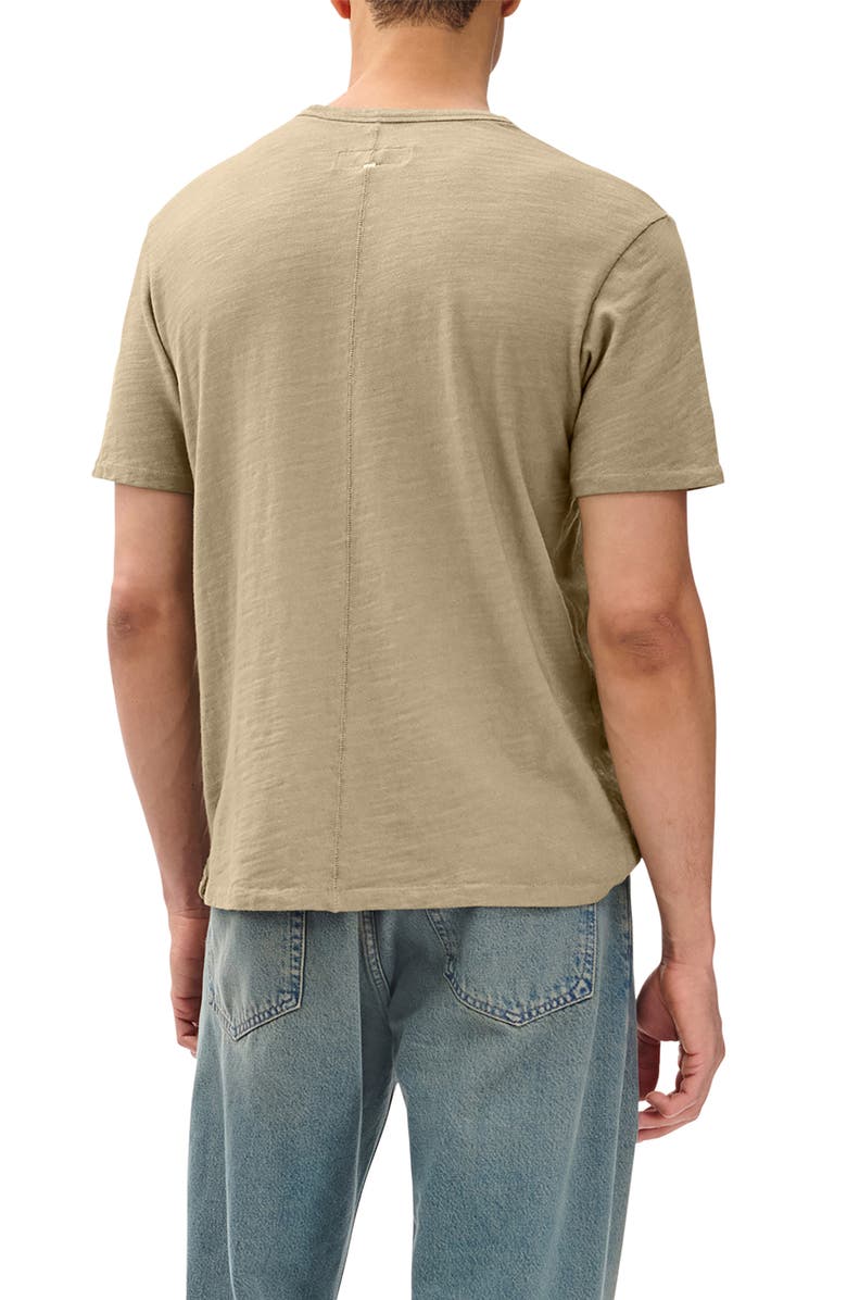 rag & bone Classic Flame Washed Slub Cotton T-Shirt, Alternate, color, Sage