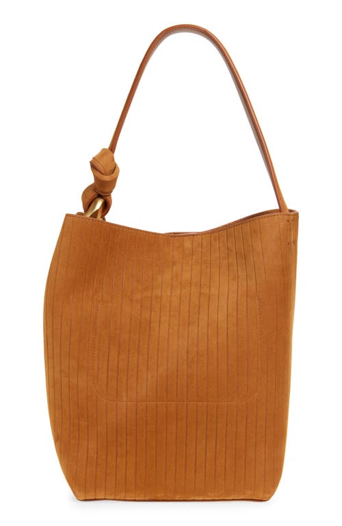 Jw Anderson Corner Stripe Deerskin Tote