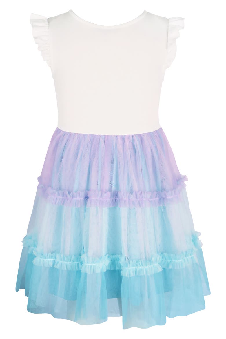 Kids' Sequin Unicorn Tutu Dress, Alternate, color, IVORY/MULT