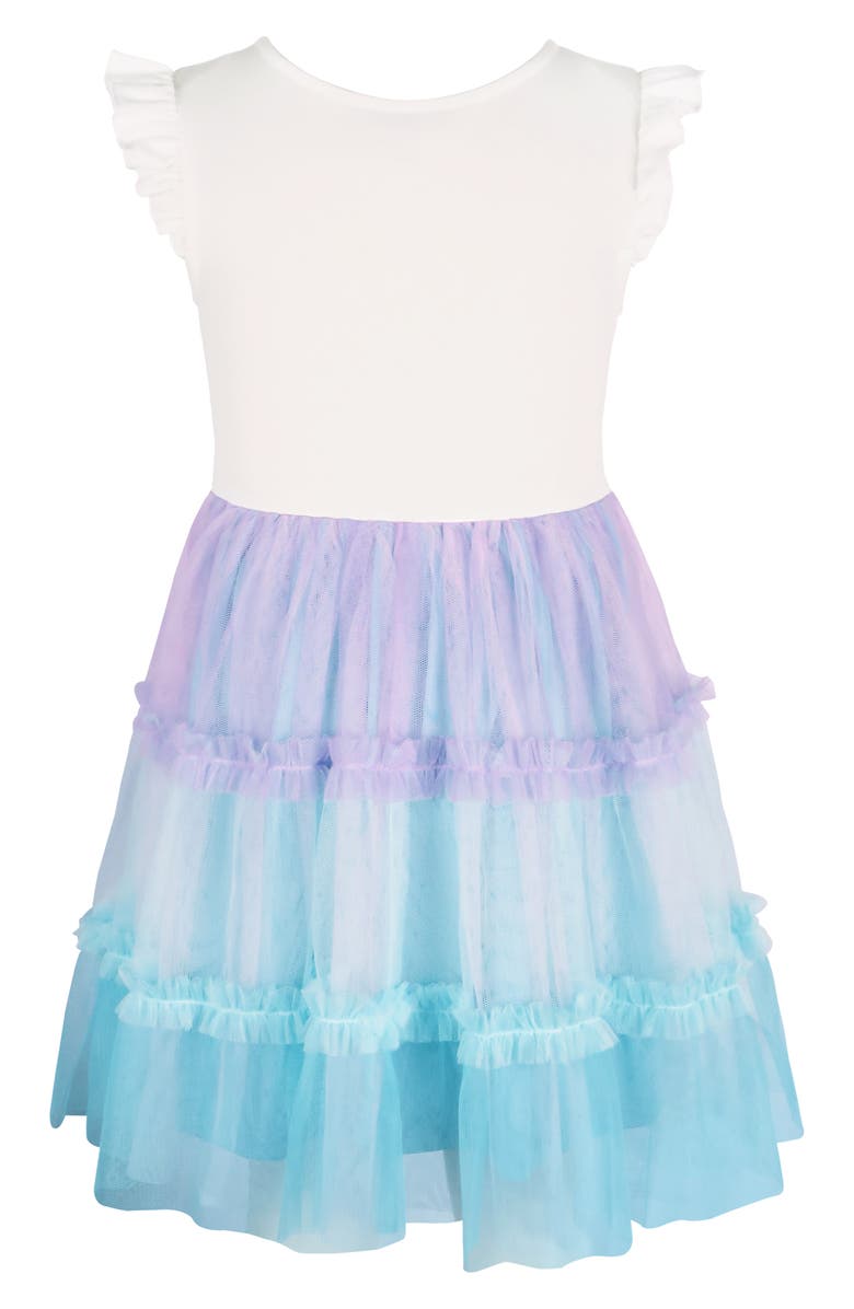 Zunie Kids' Sequin Unicorn Tutu Dress, Alternate, color, Ivory/Mult
