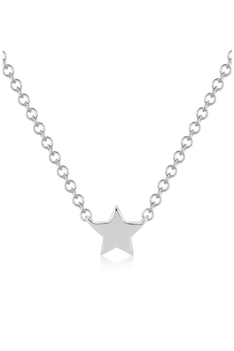 Baby Star Pendant Necklace, Main, color, WHITE GOLD