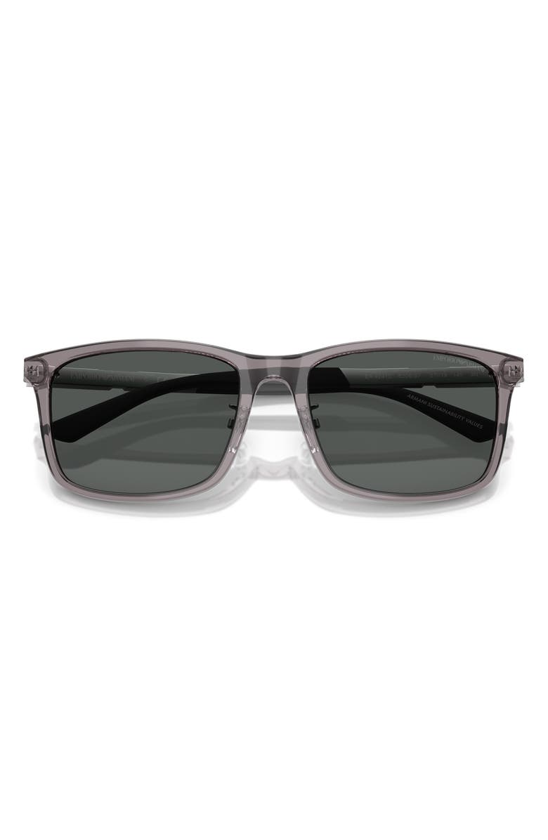 Emporio Armani 57mm Square Sunglasses, Alternate, color, 