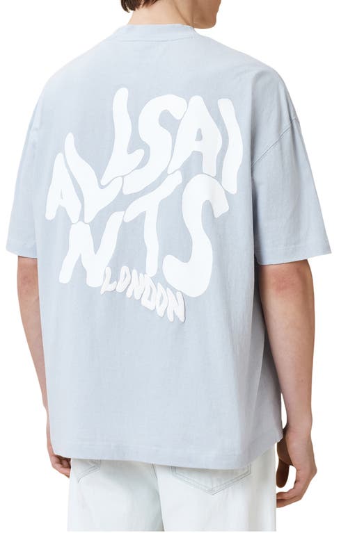 Allsaints Orlando Logo Graphic T-shirt In Blue