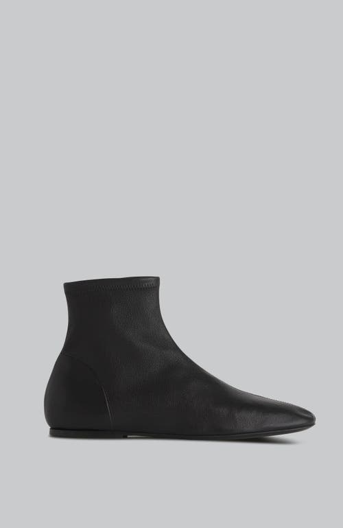 Co Round Toe Sock Bootie In Black