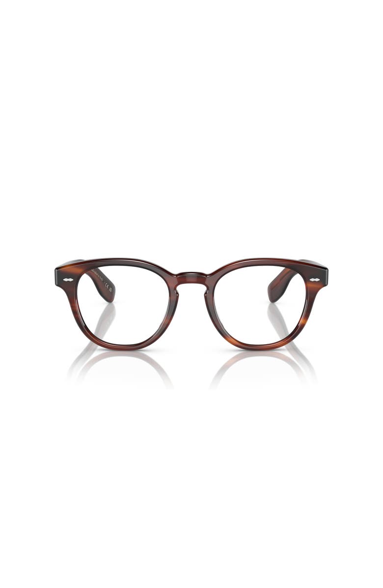 Oliver Peoples 48mm Round optical glasses, Alternate, color, Tortoise