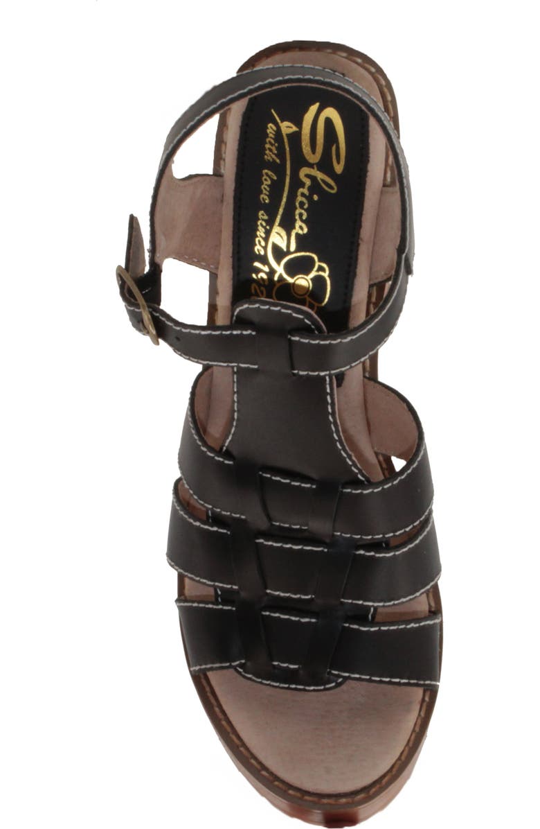 Sbicca Oakdale Clog Sandal, Alternate, color, Black Leather