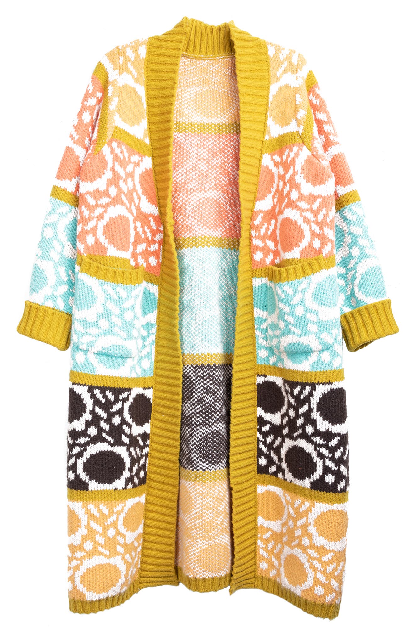 SAACHI Carina Oversize Colorblock Cardigan (Women) | Nordstromrack