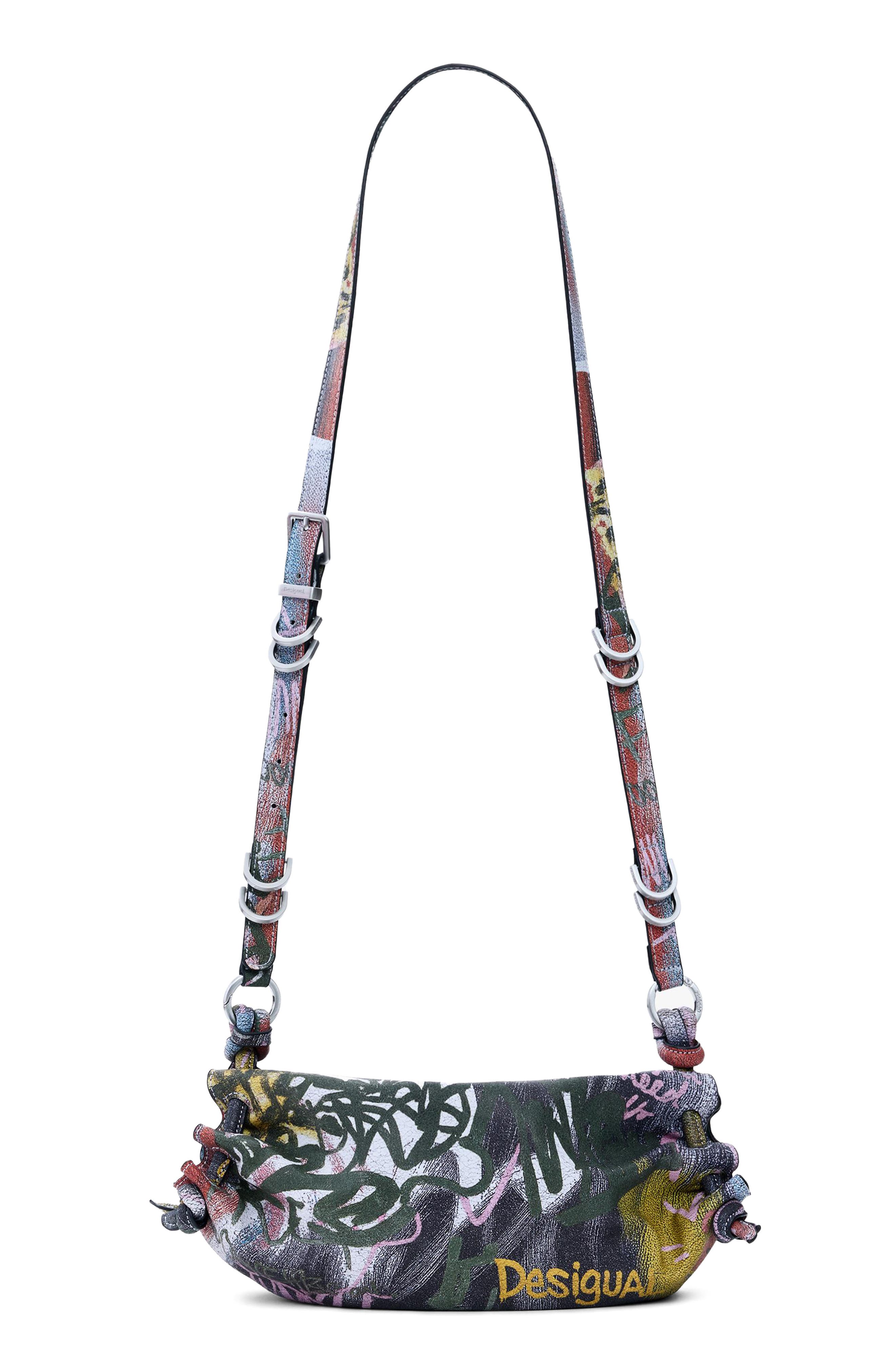 Desigual Arty Print Crossbody Bag, Main, color, 