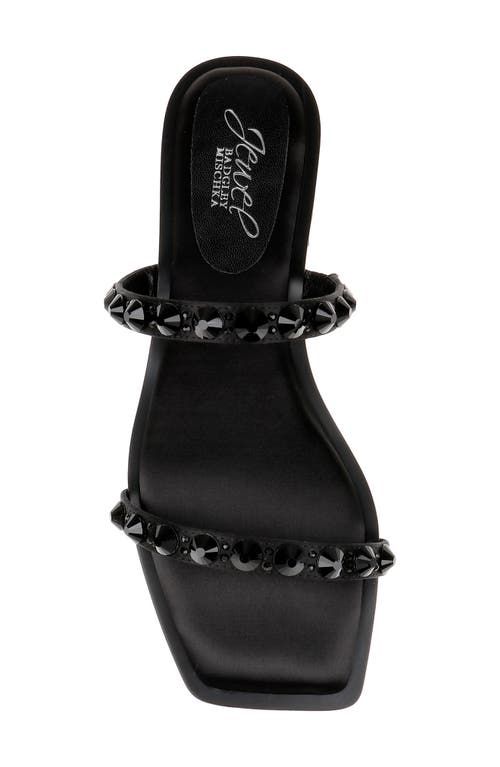 Jewel Badgley Mischka Honesty Slide Sandal In Black