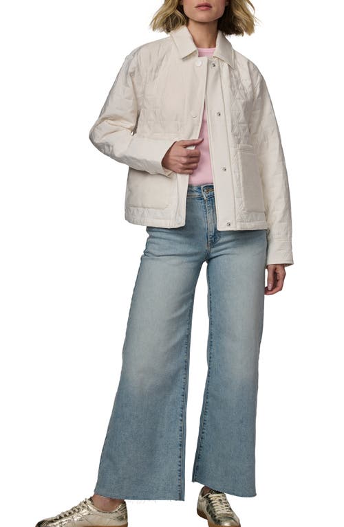 Bernardo Textured Quilted Snap-up Jacket