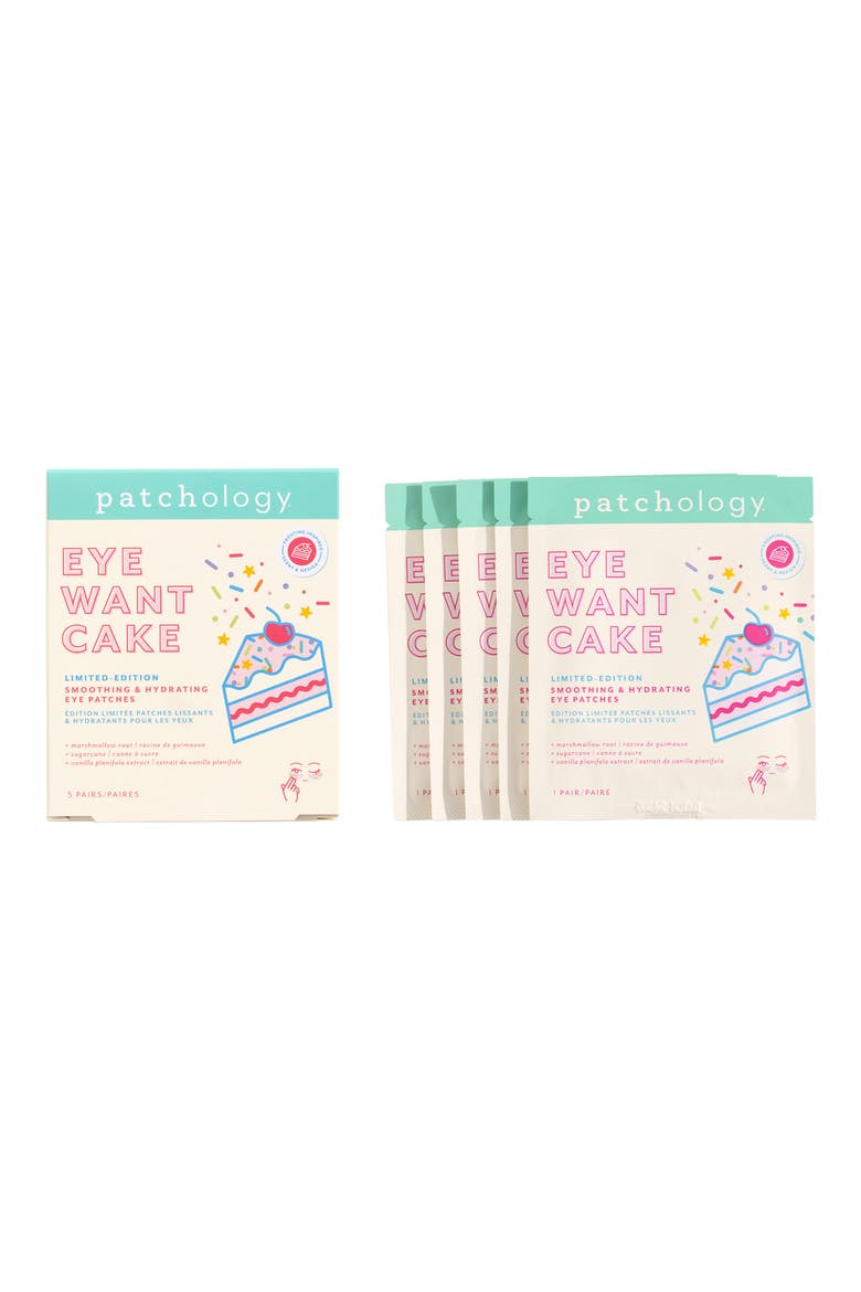 Eye Want Cake Smoothing & Hydrating 5-Pack Eye Patches, Main, color, NO COLOR