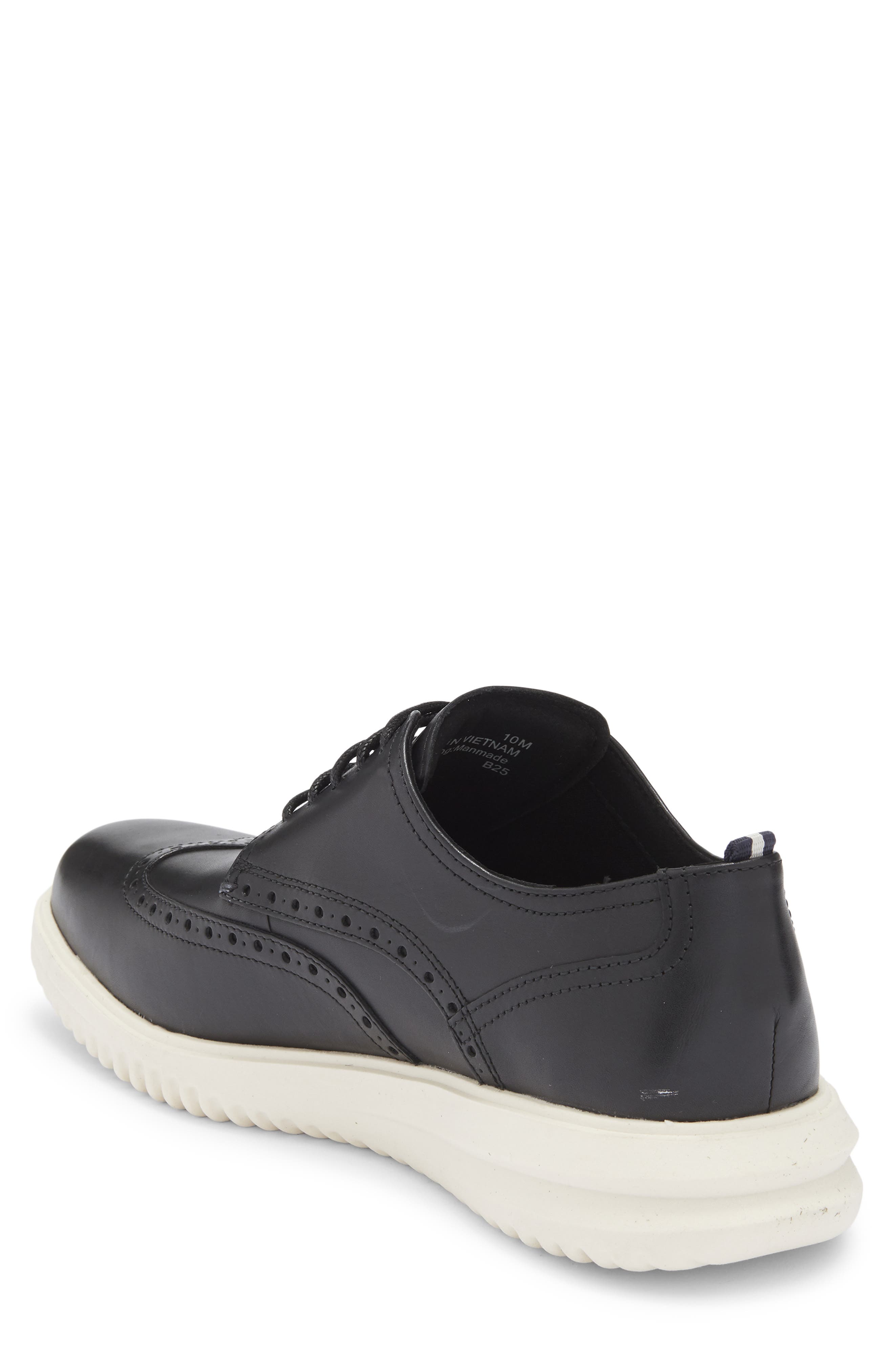 Cole Haan ØriginalGrand Wingtip Oxford, Alternate, color, Black/ Ivory
