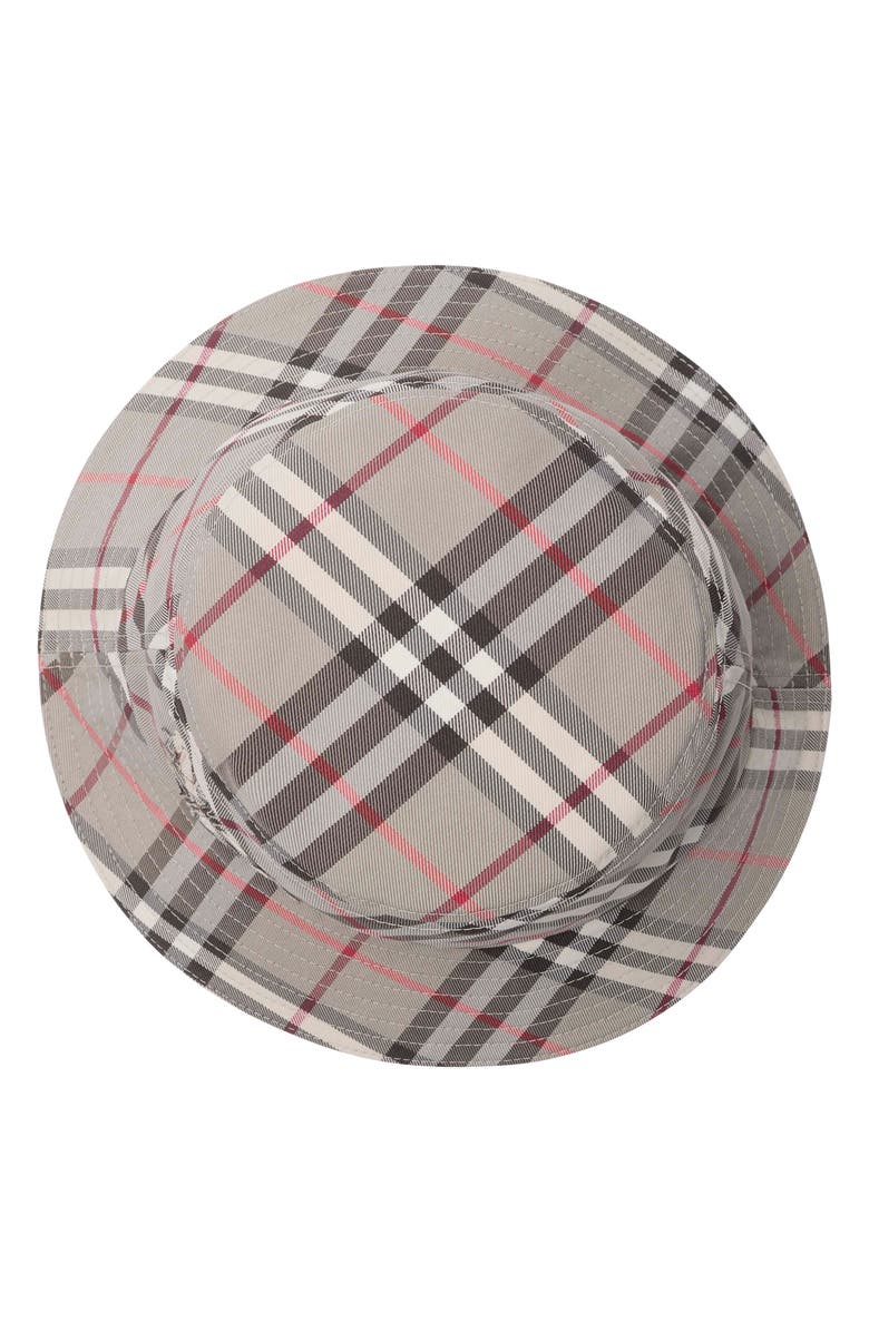 Burberry EKD Embroidered Bias Check Bucket Hat, Alternate, color, Mauve Grey Ip Check