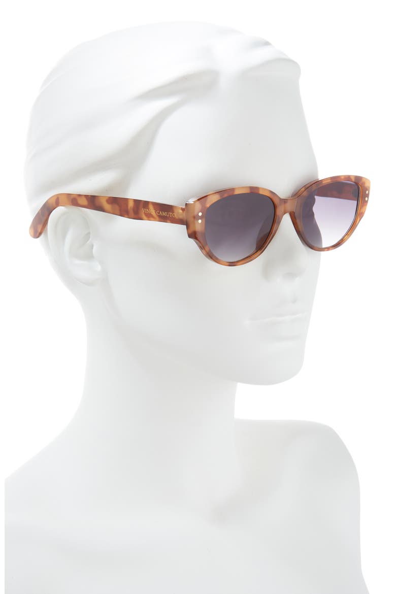55mm Cat Eye Sunglasses, Alternate, color, HONEY TORTOISE