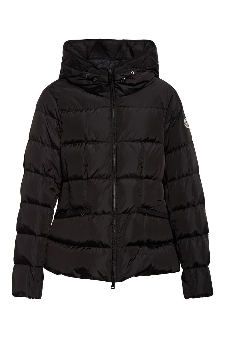 Avoce Hooded Down Jacket, Alternate, color, BLACK