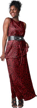 Jessica London Stretch Knit Maxi Skirt