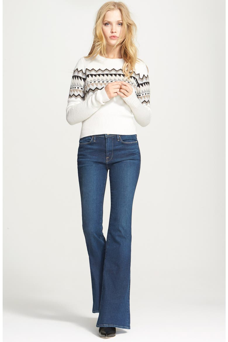 Fair Isle Sweater, Alternate, color, VANILLA COMBO
