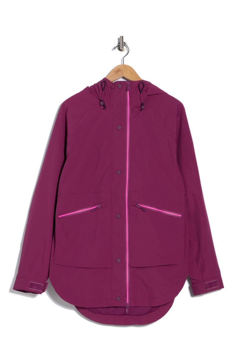 Singin' in the Rain Waterproof Jacket, Alternate, color, DEEP MULBERY