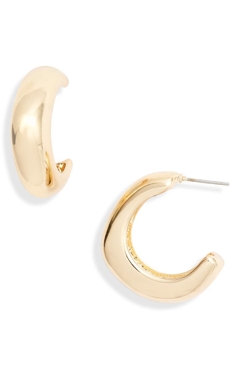 Halogen<sup>®</sup> Chubby Rounded Square Hoop Earrings, Main, color, 