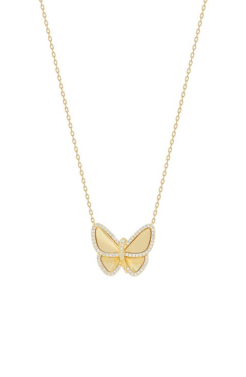 Icon Pavé Diamond Butterfly Pendant Necklace (Nordstrom Exclusive)