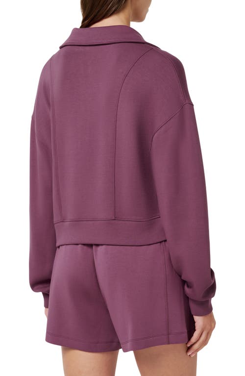 Travismathew Skyloft Half Zip Top In Purple