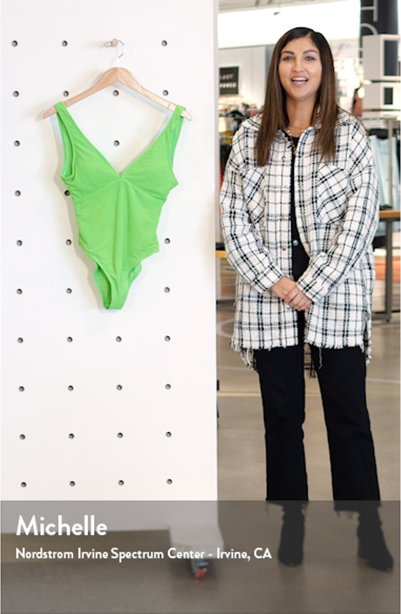 Crinkle Plunge Swimsuit, sales video thumbnail