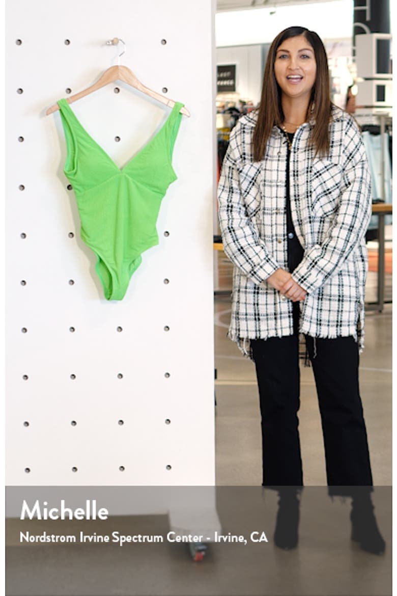 Crinkle Plunge Swimsuit video