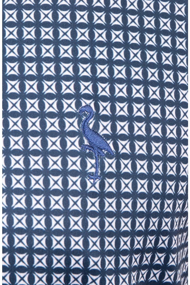 Square Geo Printed Performance Polo, Alternate, color, NAVY