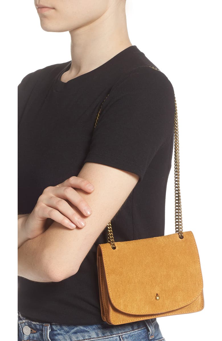 Madewell The Chain Corded Leather Crossbody Bag, Alternate, color,