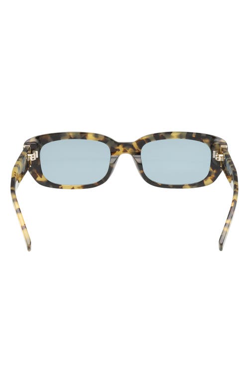 Abercrombie & Fitch 52mm Rectangular Sunglasses In Blue