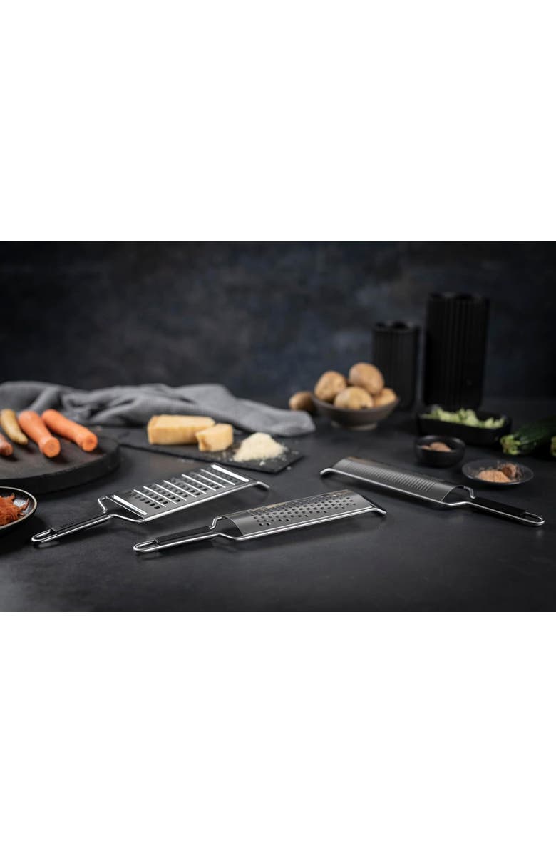 Kuhn Rikon Essential Medium Grater with Ultra-Sharp Stainless Steel Blade for Cheese, Vegetables & Fruit, Alternate, color, Silver