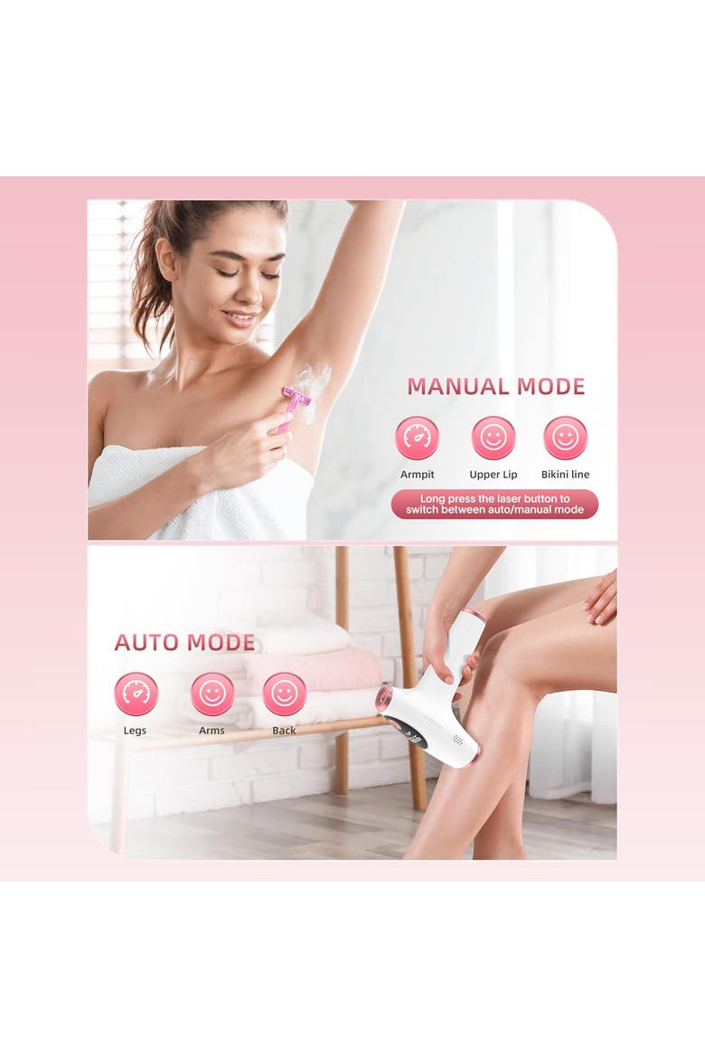 IPL Hair Removal, Laser Hair Removal for Women and Men, Alternate, color, White