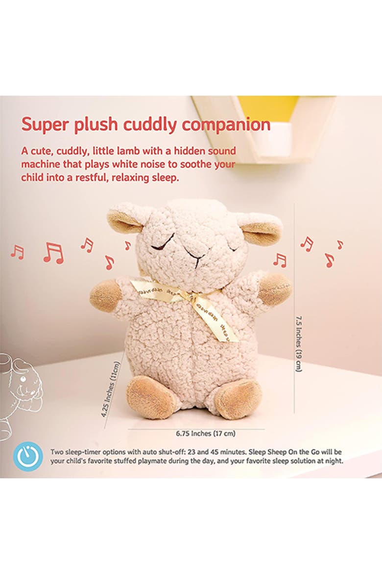 Sleep Sheep On The Go - Plush Toy & Baby Sleep Sound Soother, Alternate, color, Beige