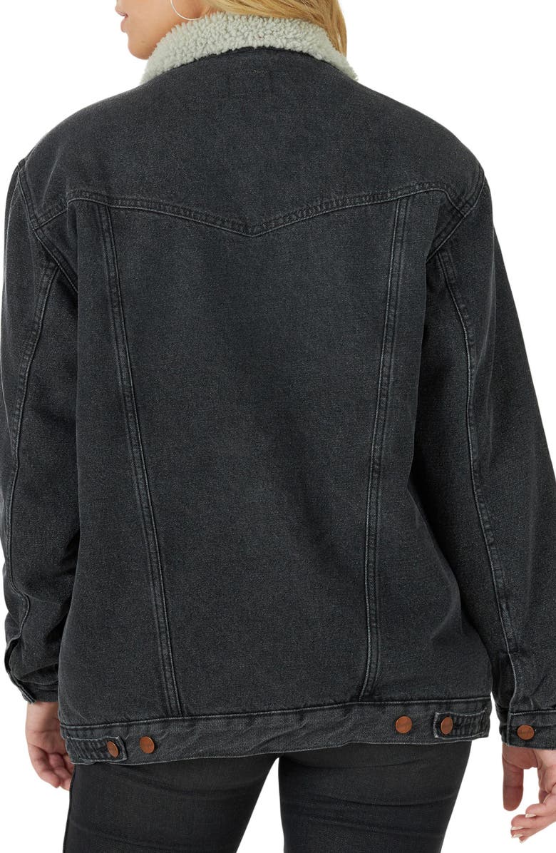 Wrangler Heritage Faux Shearling Lined Jacket, Alternate, color, 